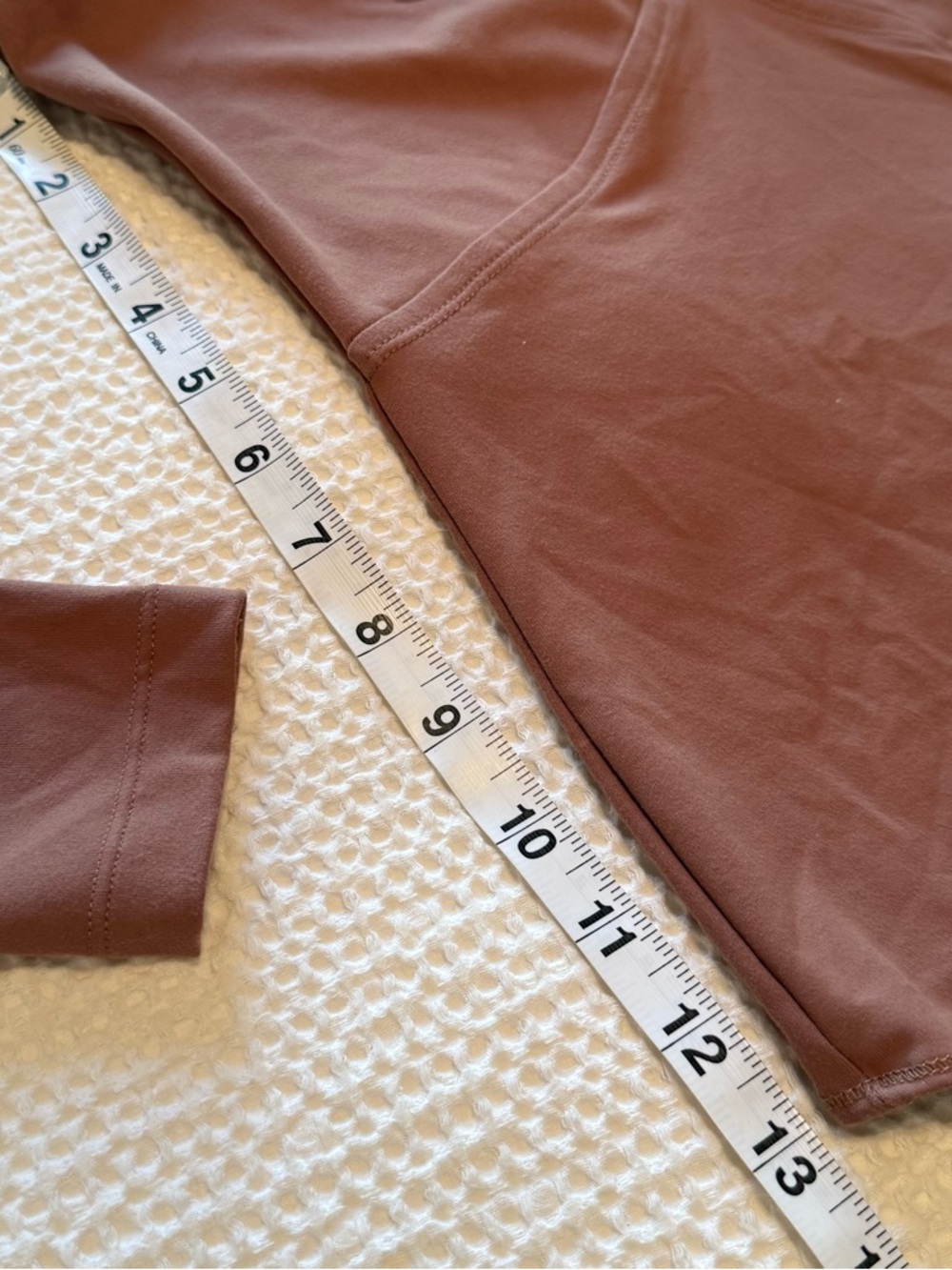 Abercrombie & Fitch | Bodysuit | Brown Long-Sleeve Tie-Front | Size Small - Picture 6 of 7